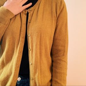H&M Mustard Green/Yellow cardigan